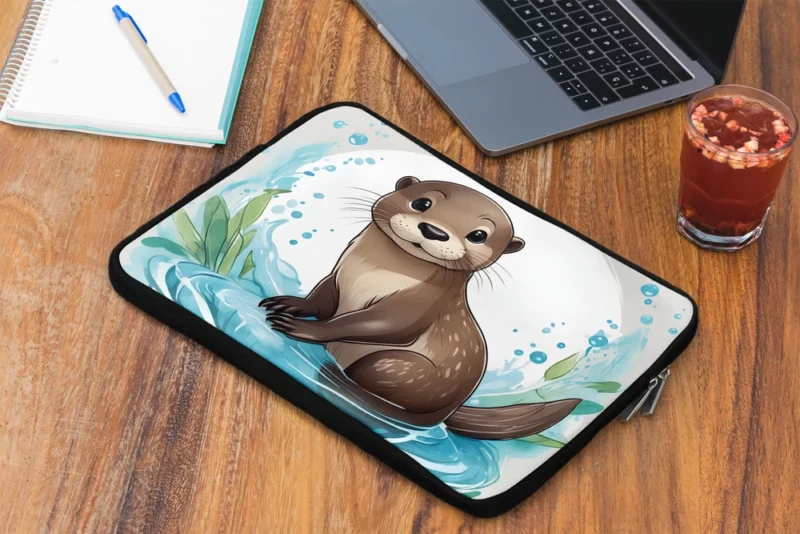 Baby Otter Animal Laptop Sleeve 2