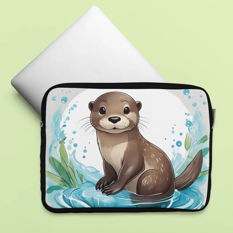 Baby Otter Animal Laptop Sleeve