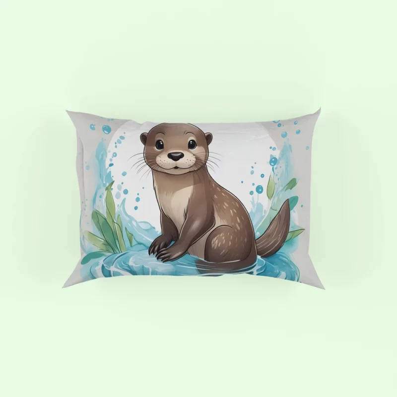 Baby Otter Animal Pillow Case