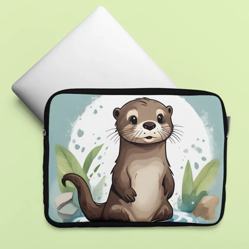 Baby Otter Design Laptop Sleeve