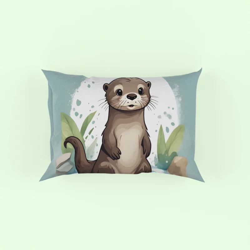 Baby Otter Design Pillow Case