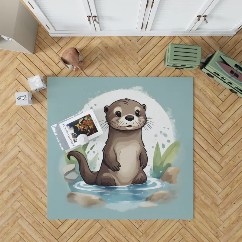 Baby Otter Design Rug