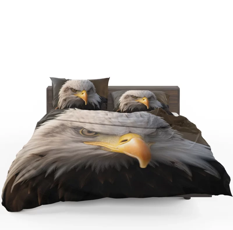 Bald Eagle Portrait Bedding Set 1