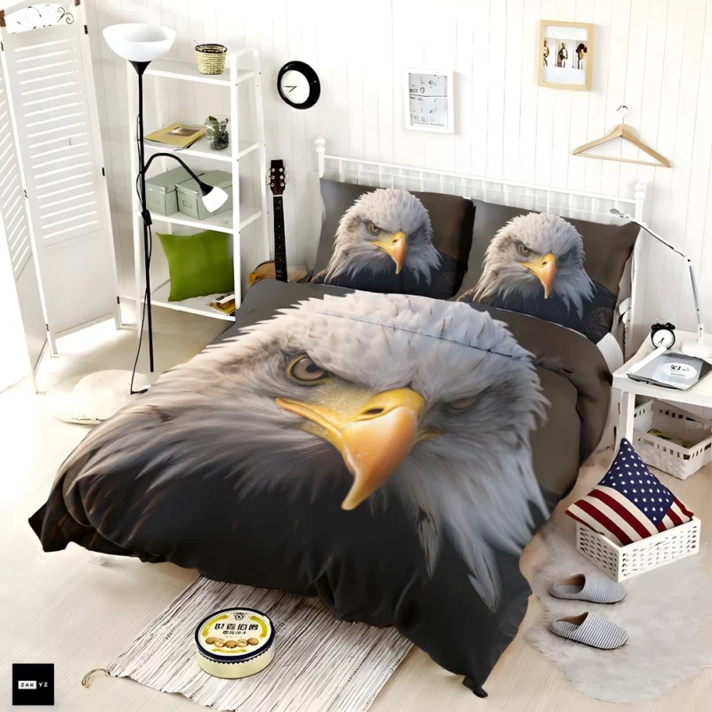 Bald Eagle Portrait Bedding Set