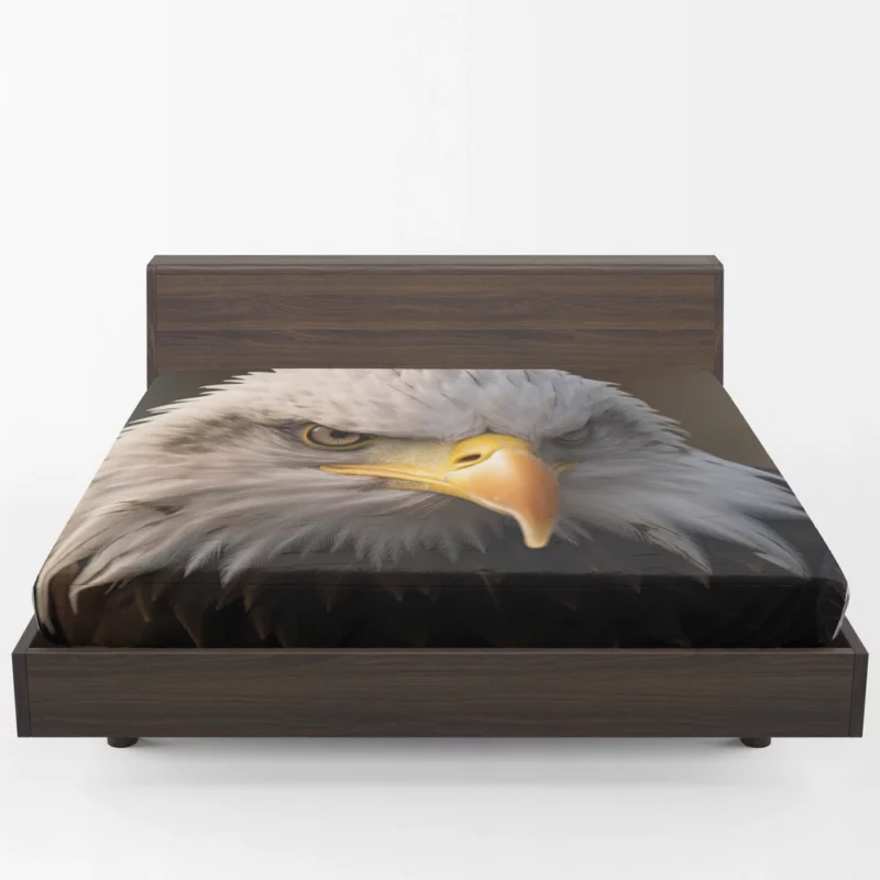 Bald Eagle Portrait Fitted Sheet 1