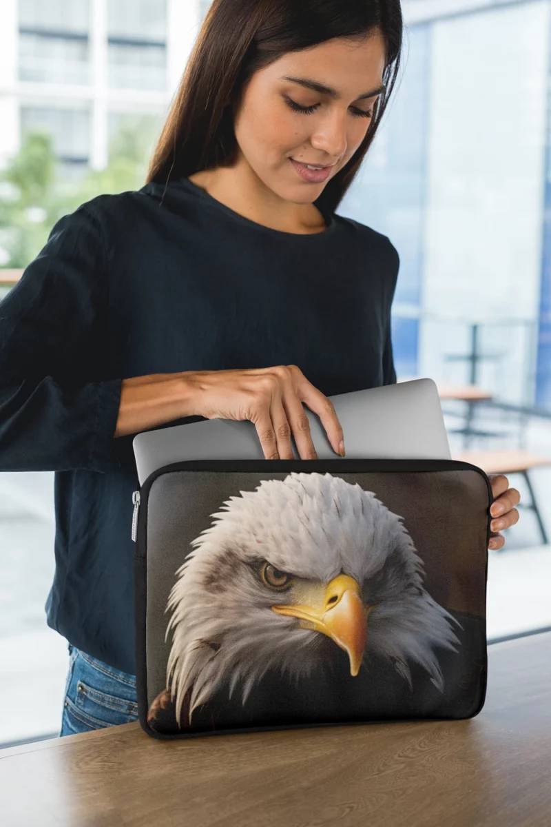 Bald Eagle Portrait Laptop Sleeve 1