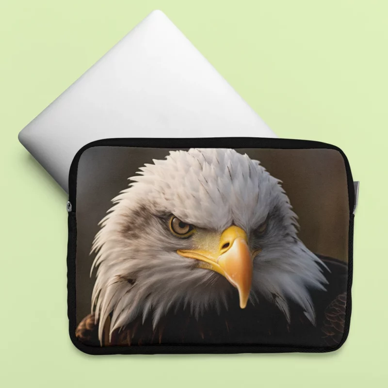 Bald Eagle Portrait Laptop Sleeve