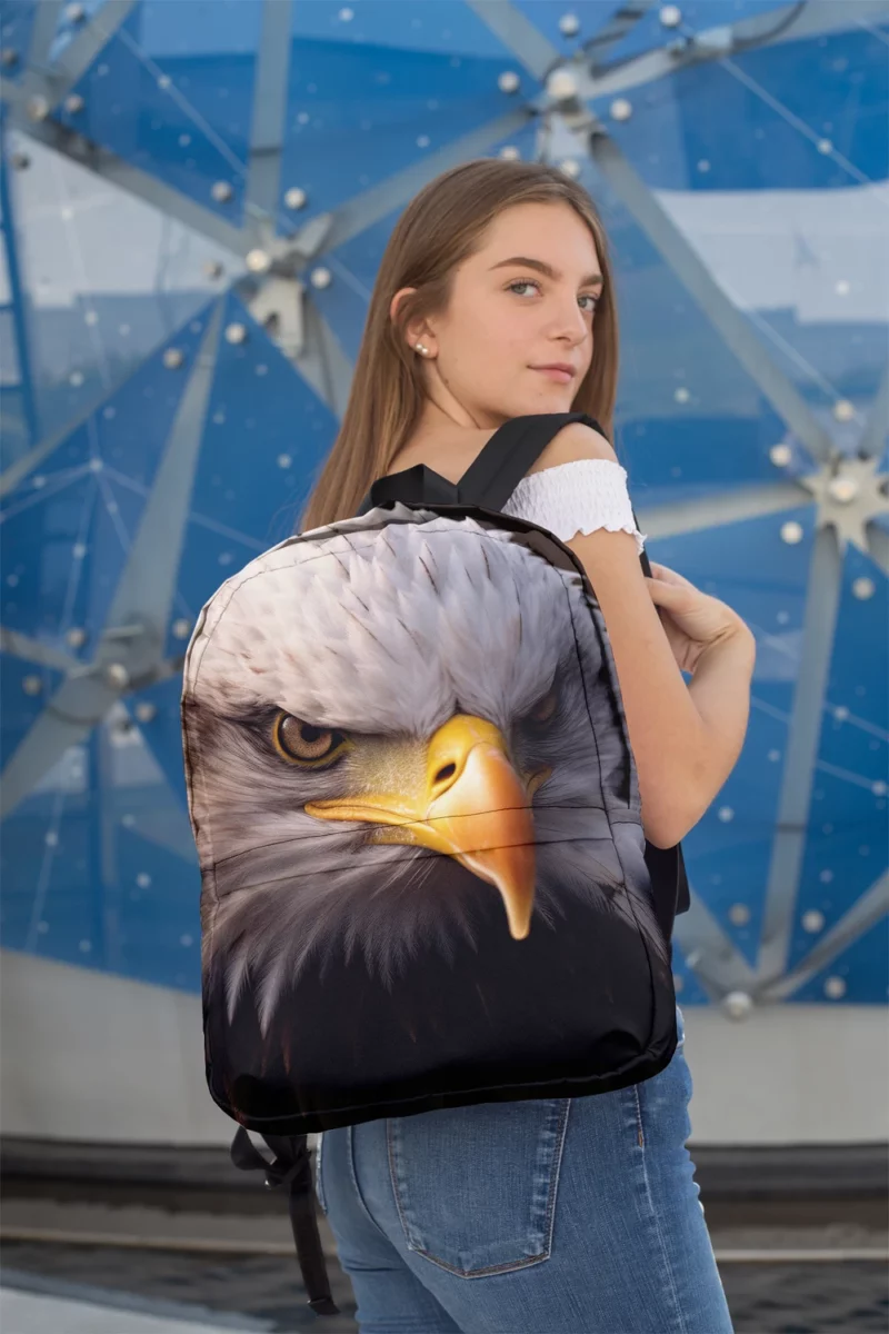 Bald Eagle Portrait Minimalist Backpack 2