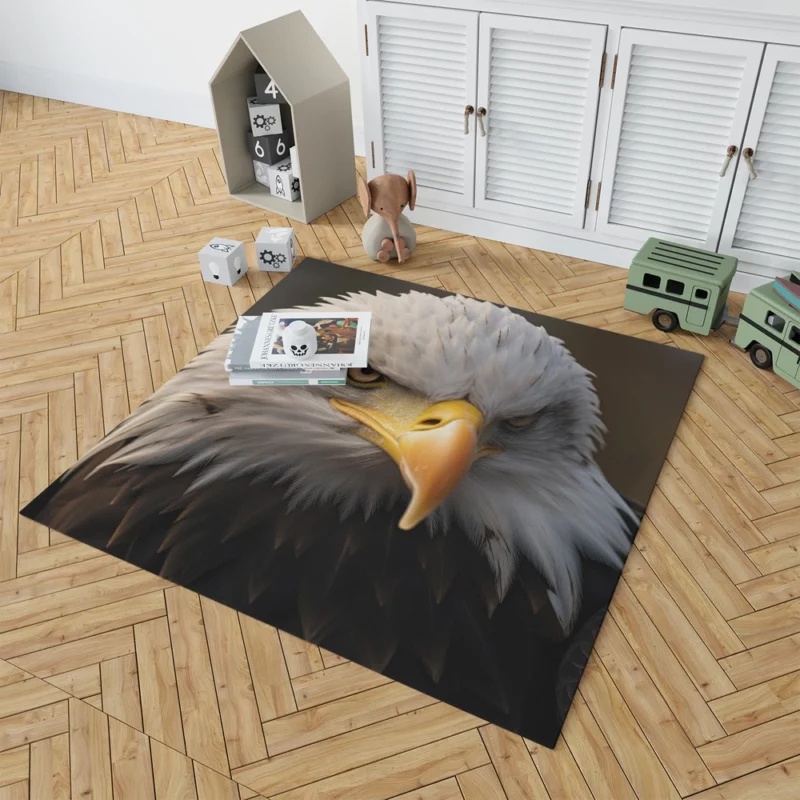 Bald Eagle Portrait Rug 1