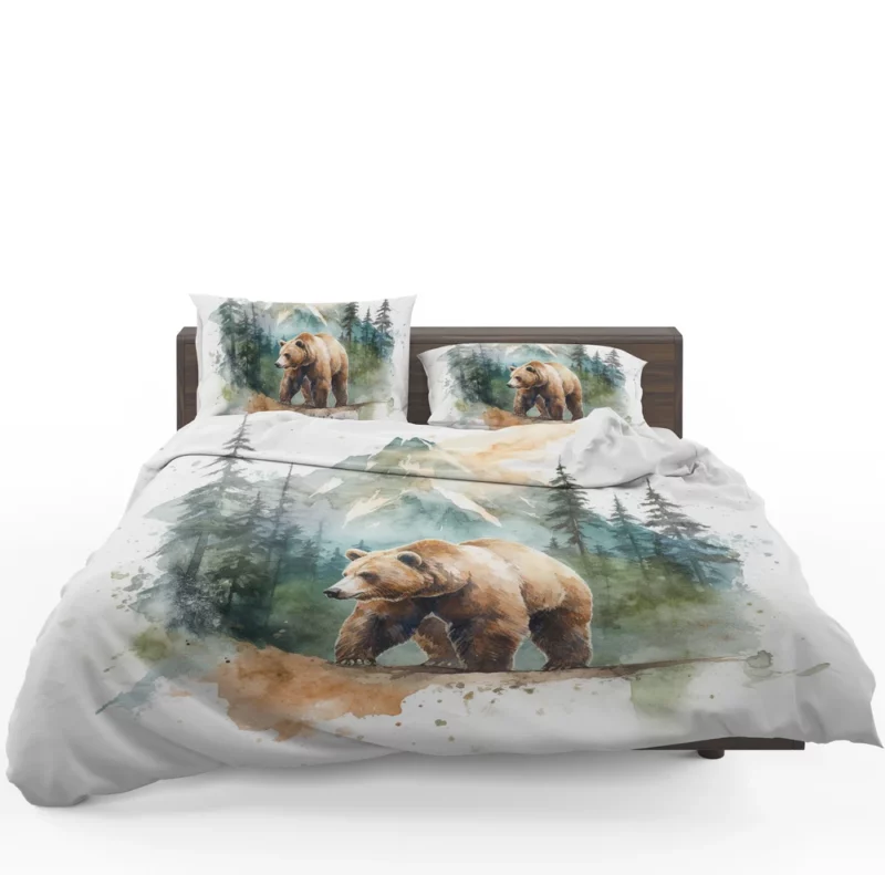 Bear Roaming the Woods Bedding Set 1