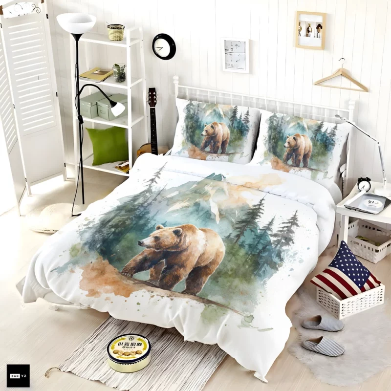 Bear Roaming the Woods Bedding Set