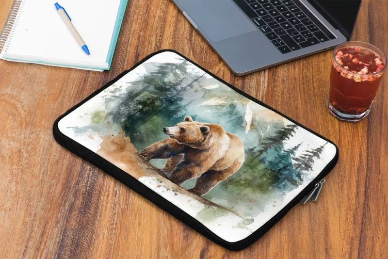 Bear Roaming the Woods Laptop Sleeve 2