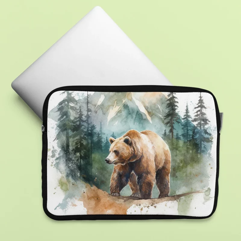 Bear Roaming the Woods Laptop Sleeve