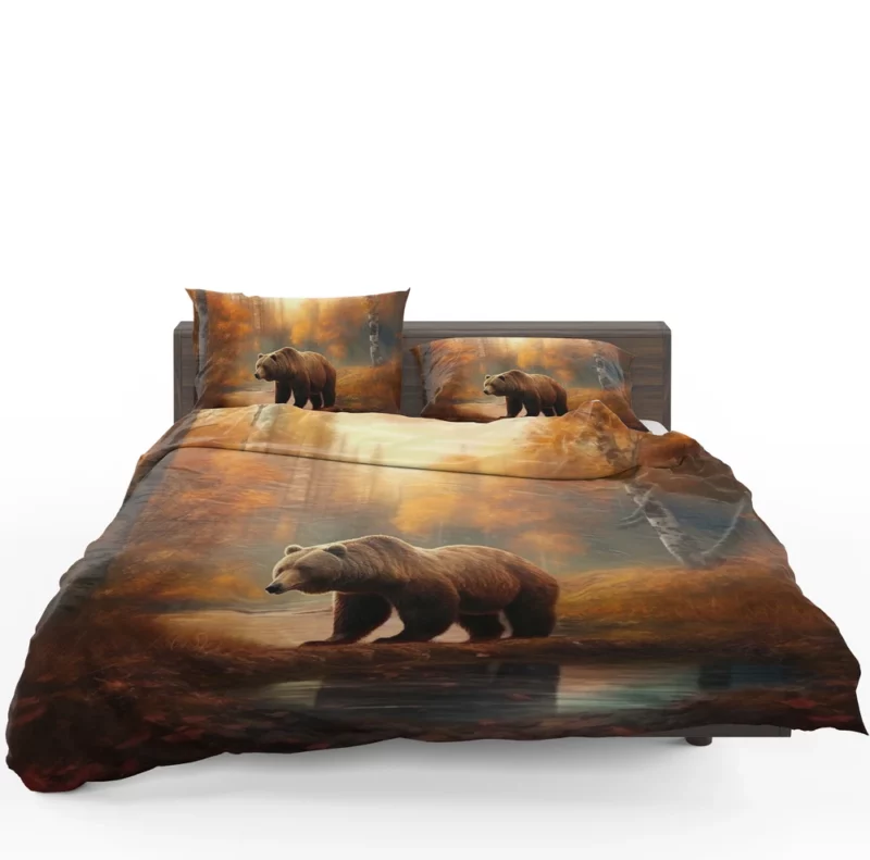 Bear in the Autumn Forest Bedding Set 1