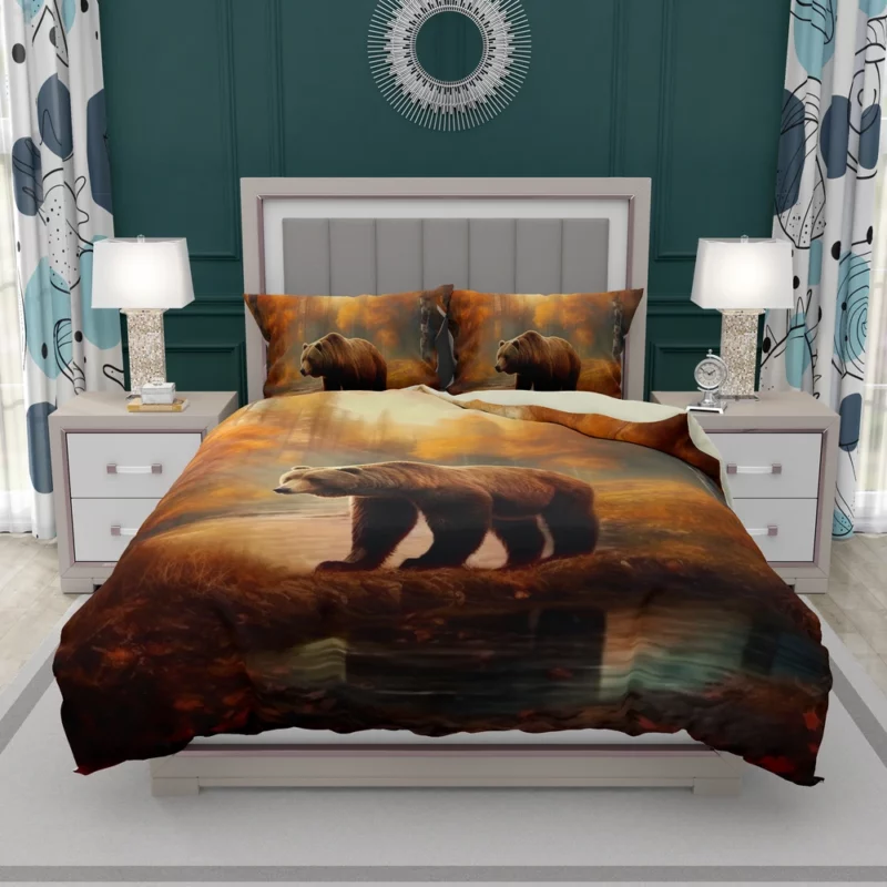 Bear in the Autumn Forest Bedding Set 2