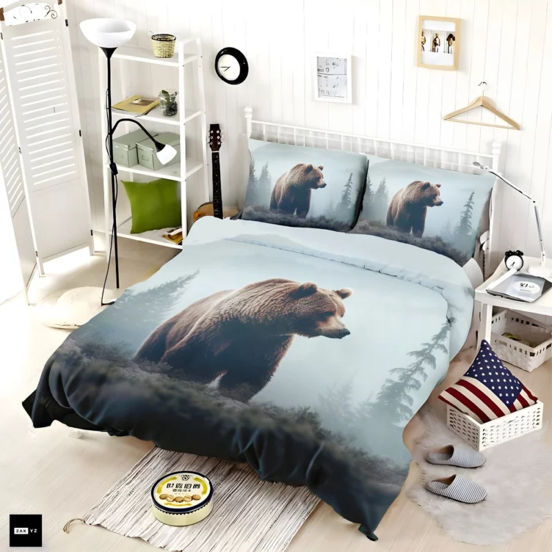 Bear in the Mountains Bedding Set