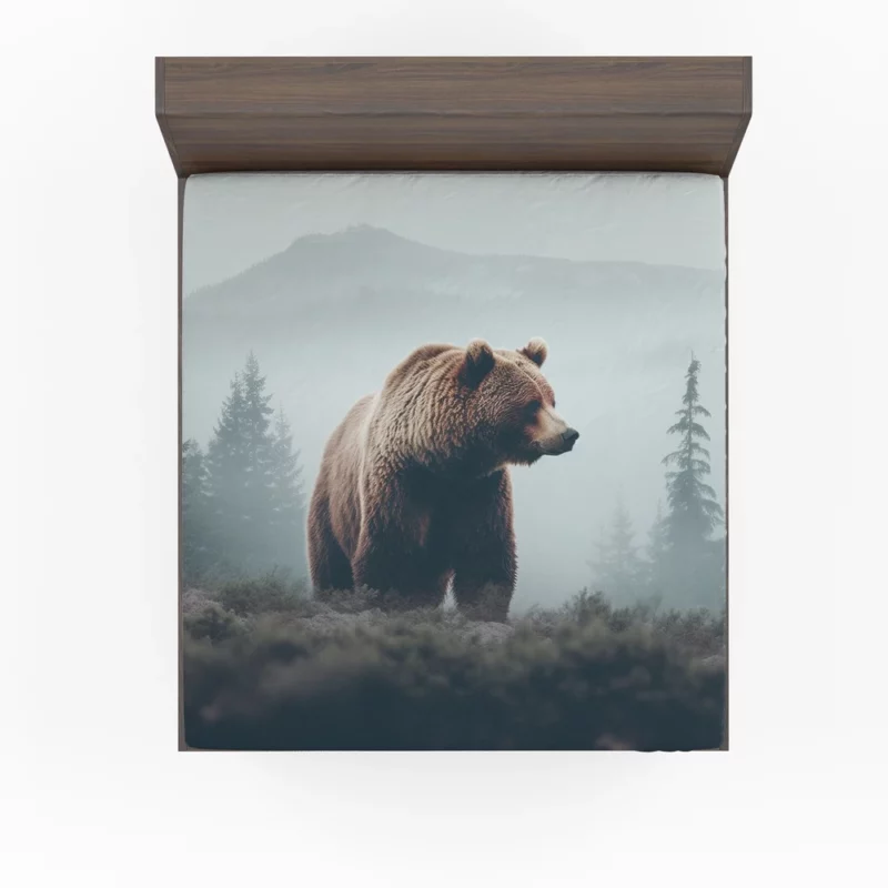 Bear in the Mountains Fitted Sheet