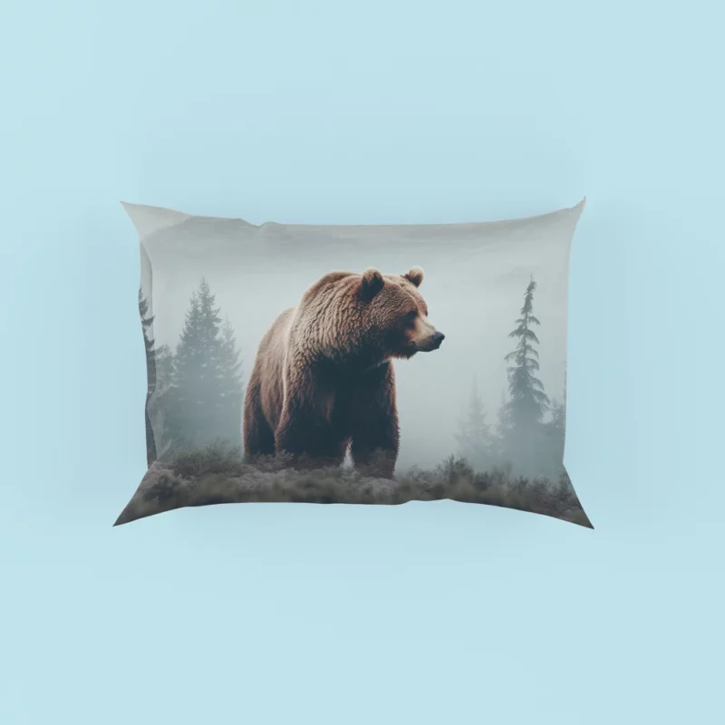 Bear in the Mountains Pillow Case