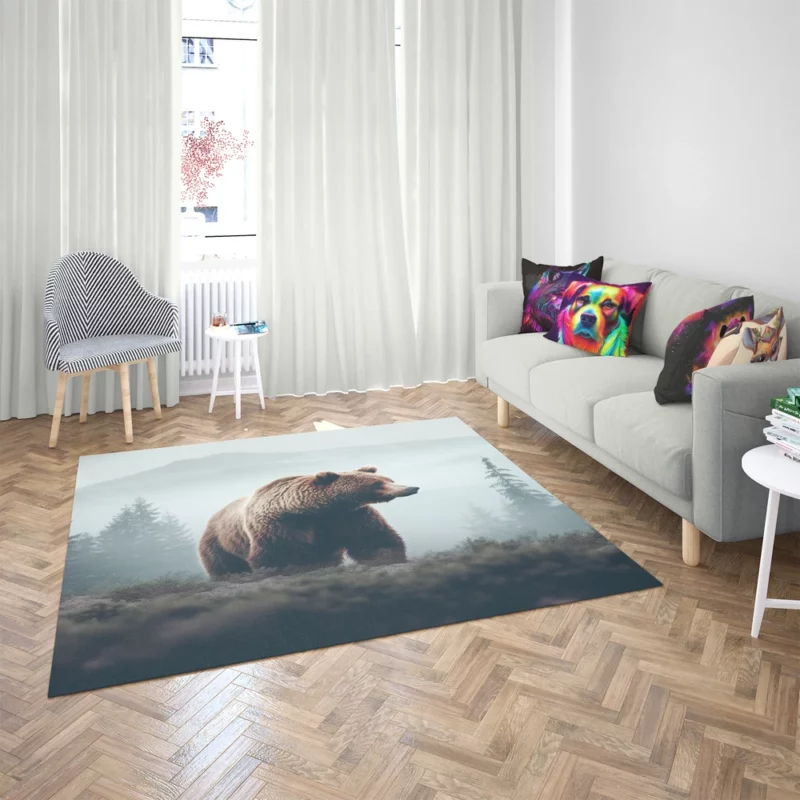 Bear in the Mountains Rug 2