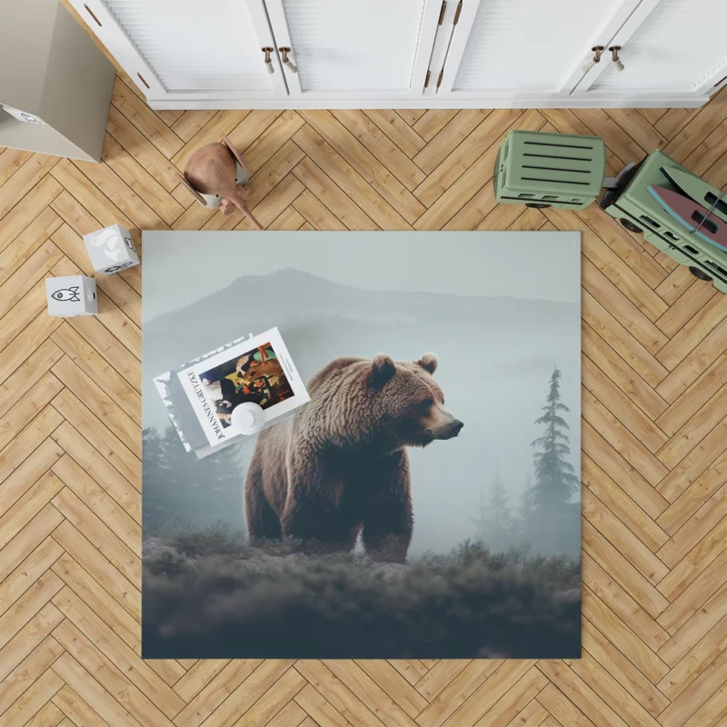 Bear in the Mountains Rug