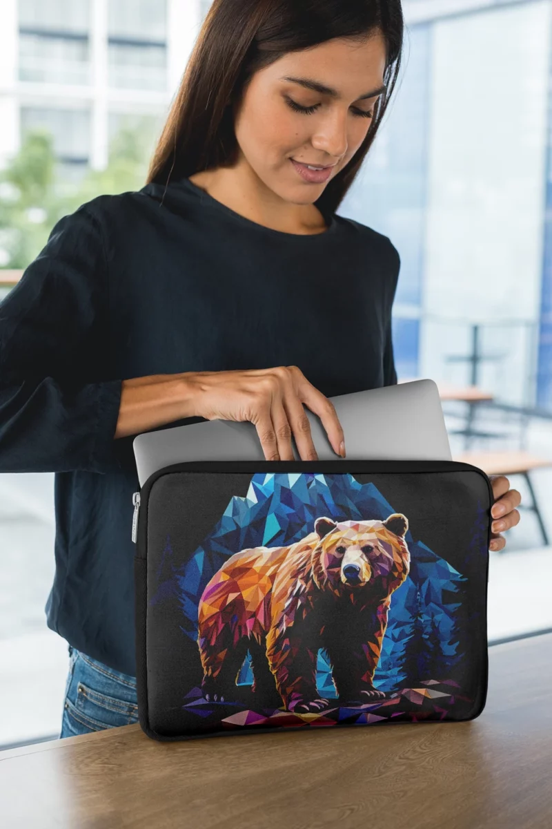 Bear in the Mountainscape Laptop Sleeve 1