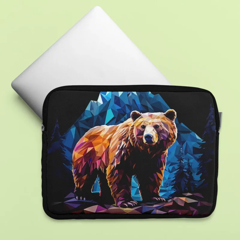 Bear in the Mountainscape Laptop Sleeve