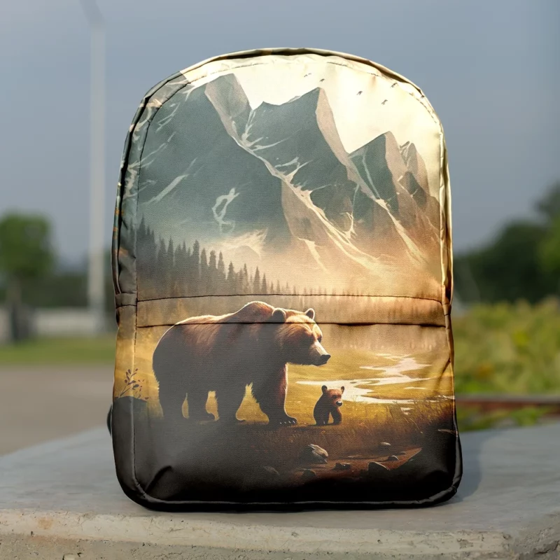 Bear on the Mountain Peak Minimalist Backpack