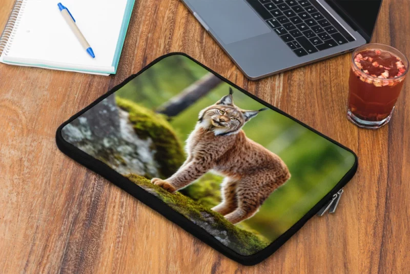 Beautiful Bobcat Artwork Laptop Sleeve 2