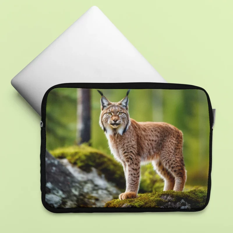 Beautiful Bobcat Artwork Laptop Sleeve