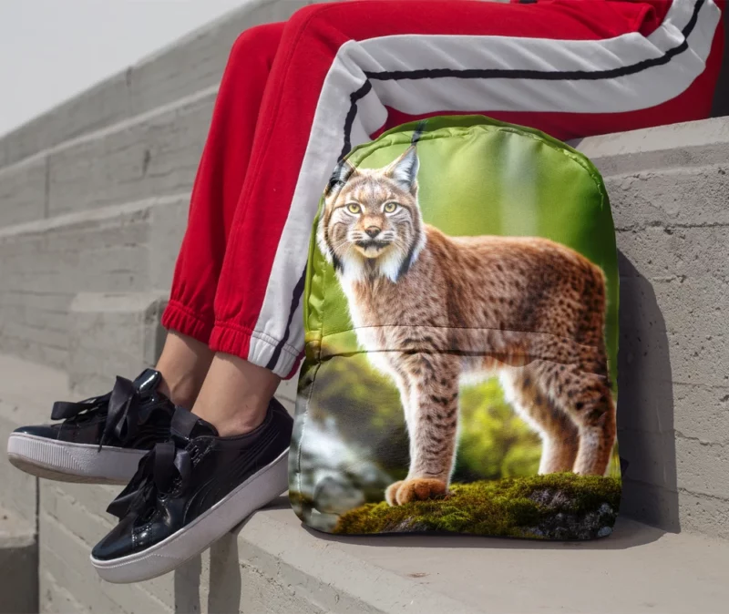 Beautiful Bobcat Artwork Minimalist Backpack 1