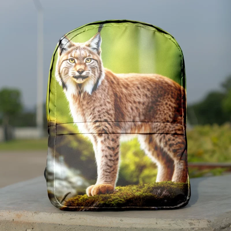 Beautiful Bobcat Artwork Minimalist Backpack