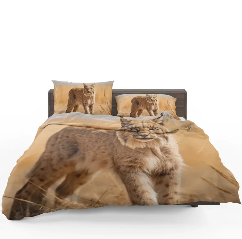 Beautiful Bobcat Printing Bedding Set 1