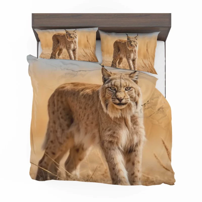 Beautiful Bobcat Printing Bedding Set 2