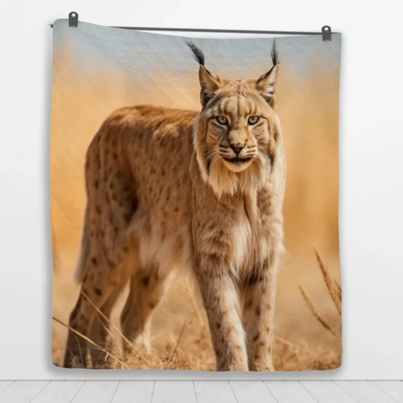 Beautiful Bobcat Printing Quilt Blanket 1