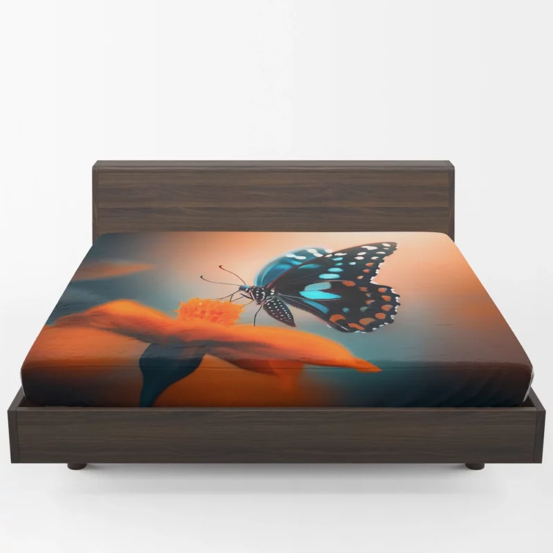 Beautiful Butterfly Photography Fitted Sheet 1