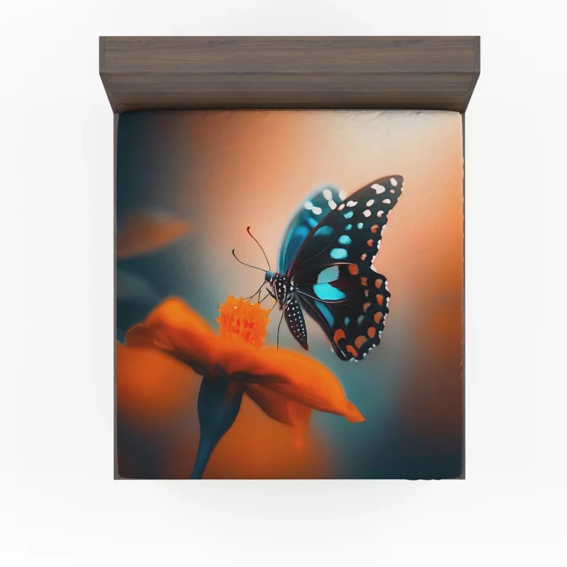 Beautiful Butterfly Photography Fitted Sheet