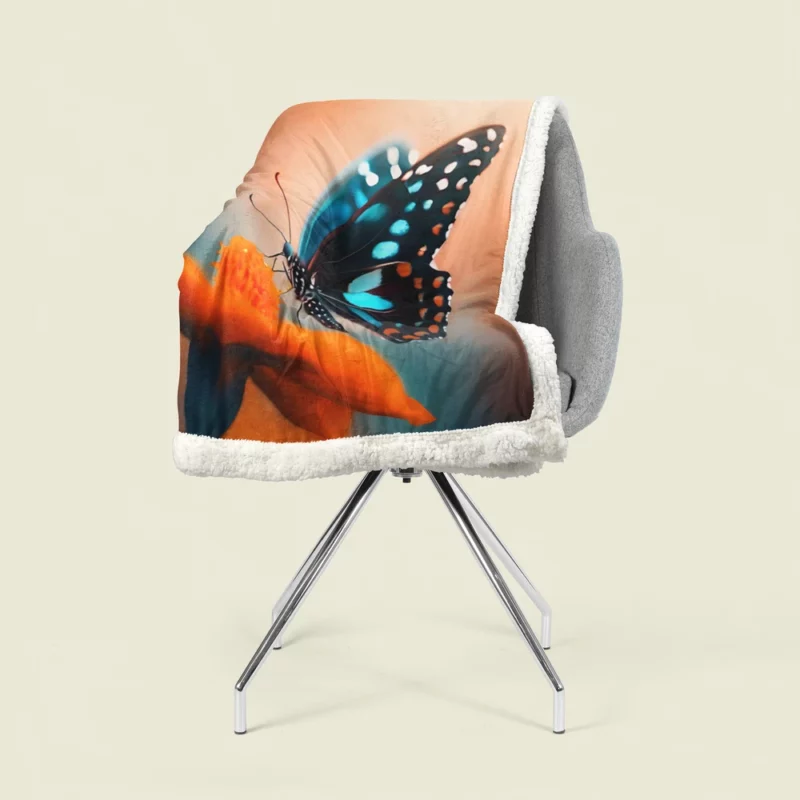 Beautiful Butterfly Photography Sherpa Fleece Blanket 1