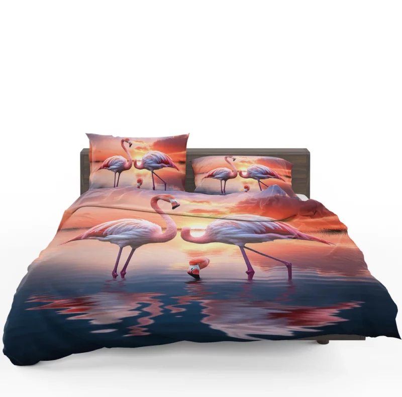 Beautiful Flamingos Bedding Set 1