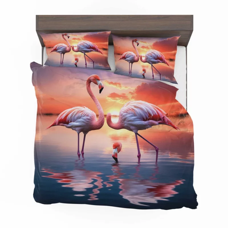 Beautiful Flamingos Bedding Set 2