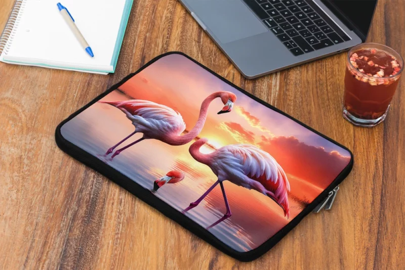 Beautiful Flamingos Laptop Sleeve 2