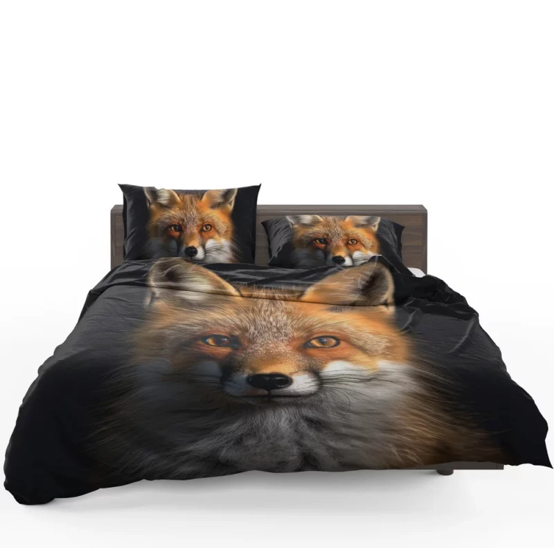 Beautiful Red Fox Portrait Bedding Set 1