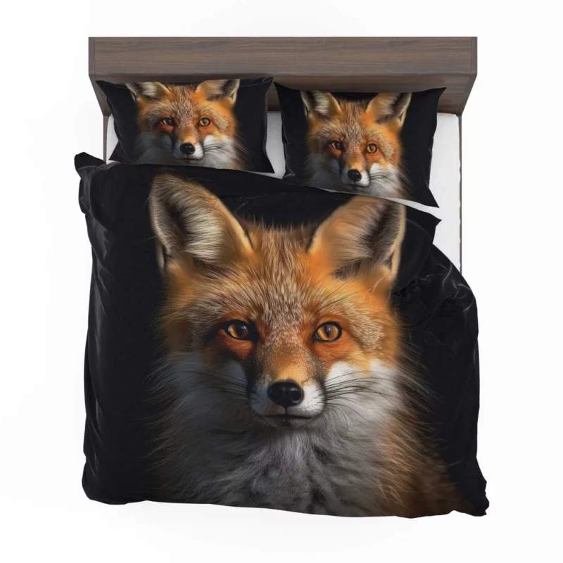 Beautiful Red Fox Portrait Bedding Set 2