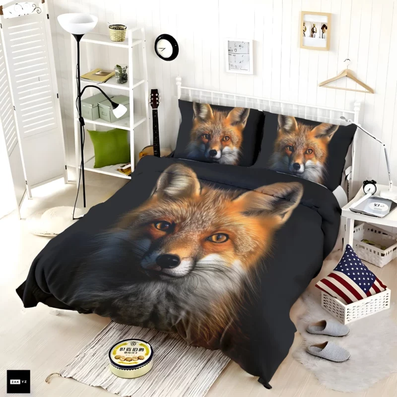 Beautiful Red Fox Portrait Bedding Set