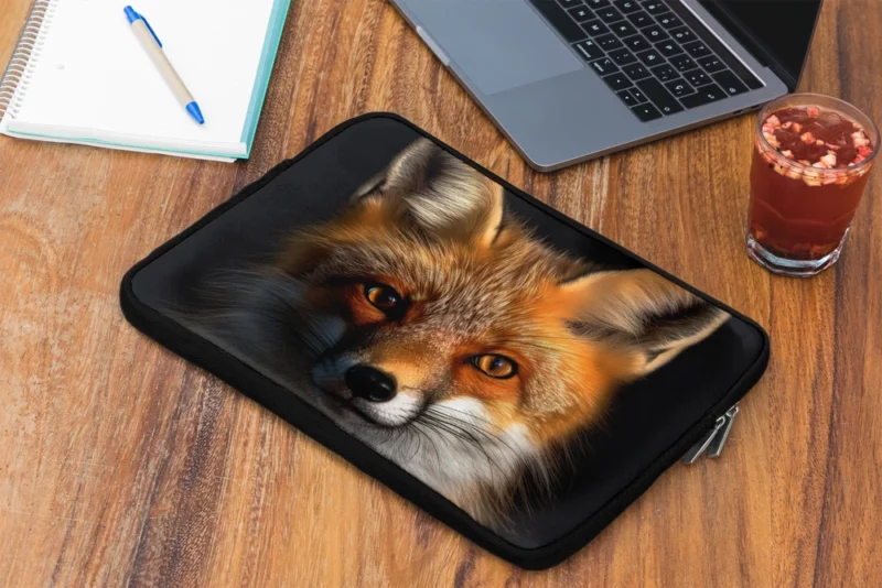 Beautiful Red Fox Portrait Laptop Sleeve 2