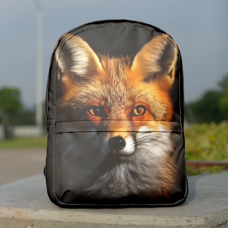 Beautiful Red Fox Portrait Minimalist Backpack