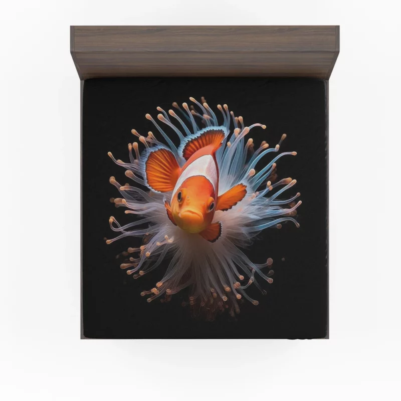 Beautiful Underwater Clownfish Fitted Sheet