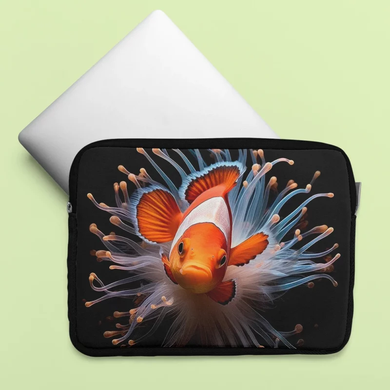 Beautiful Underwater Clownfish Laptop Sleeve