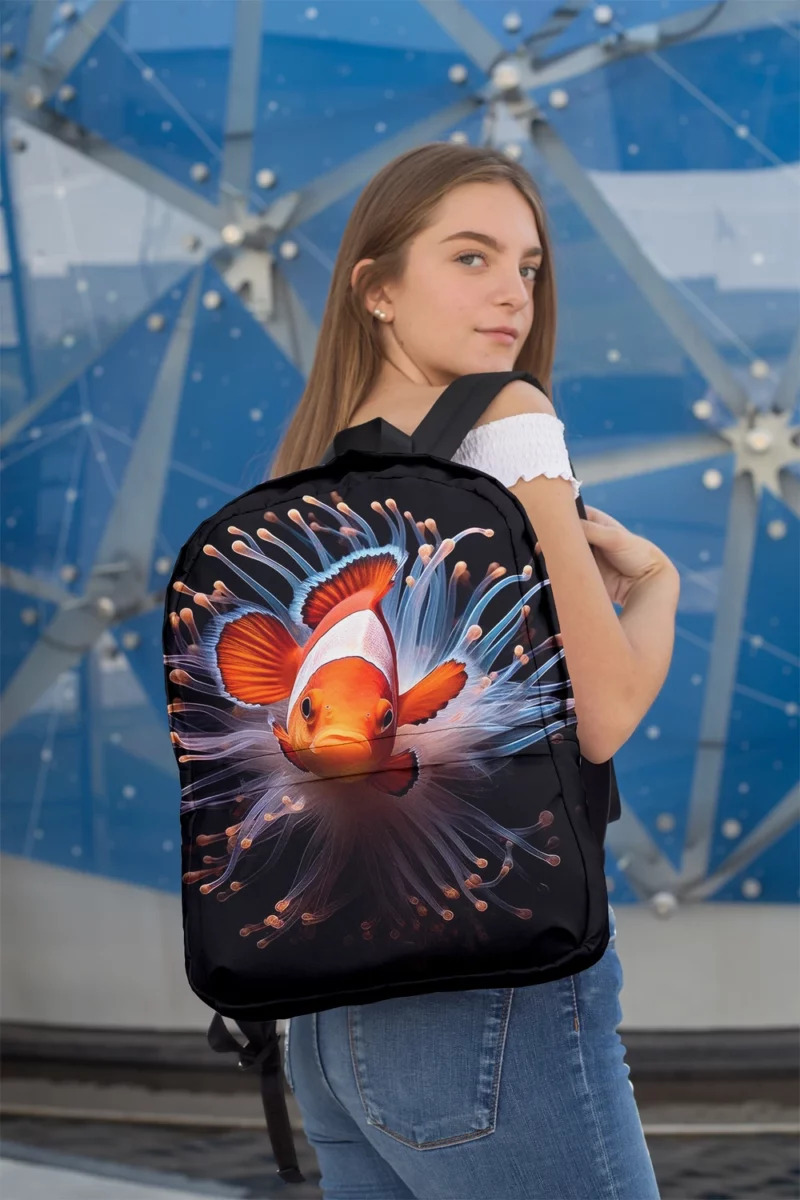 Beautiful Underwater Clownfish Minimalist Backpack 2