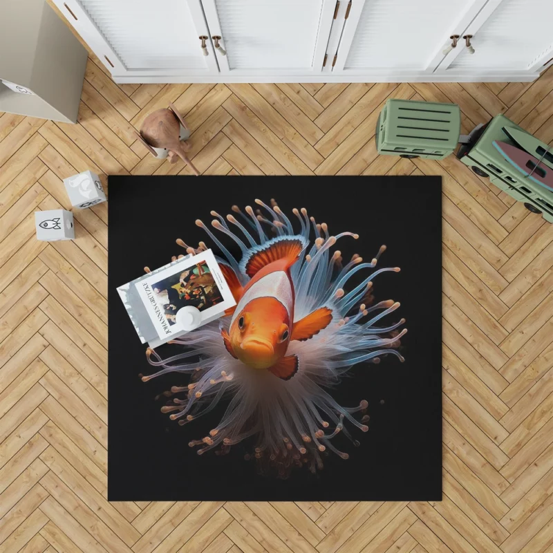 Beautiful Underwater Clownfish Rug