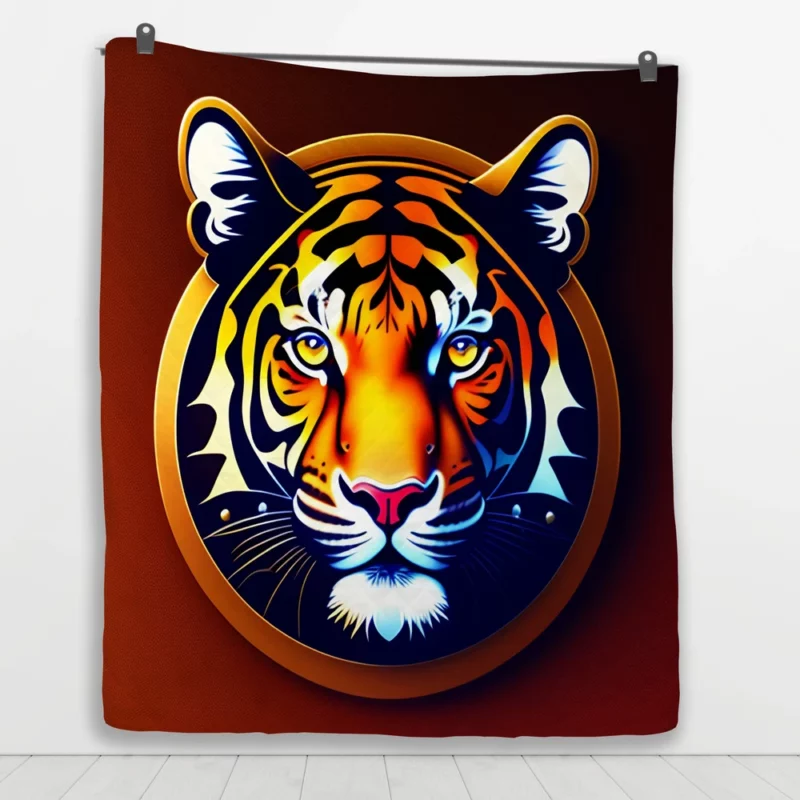 Bengal Tiger Logo Quilt Blanket 1